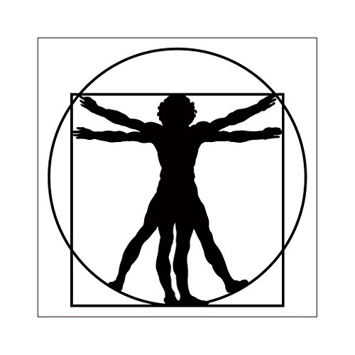 Amazon.co.jp: ステッカー ダ・ヴィンチ「ウィトルウィウス的